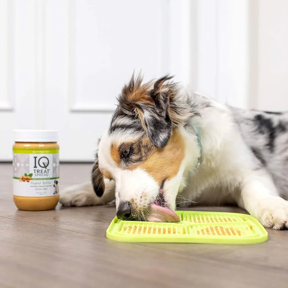 2 Pack Orange Green Pet Lick Mat Dogs Dog Cat Cats Slow Feeder Treat Puzzle New